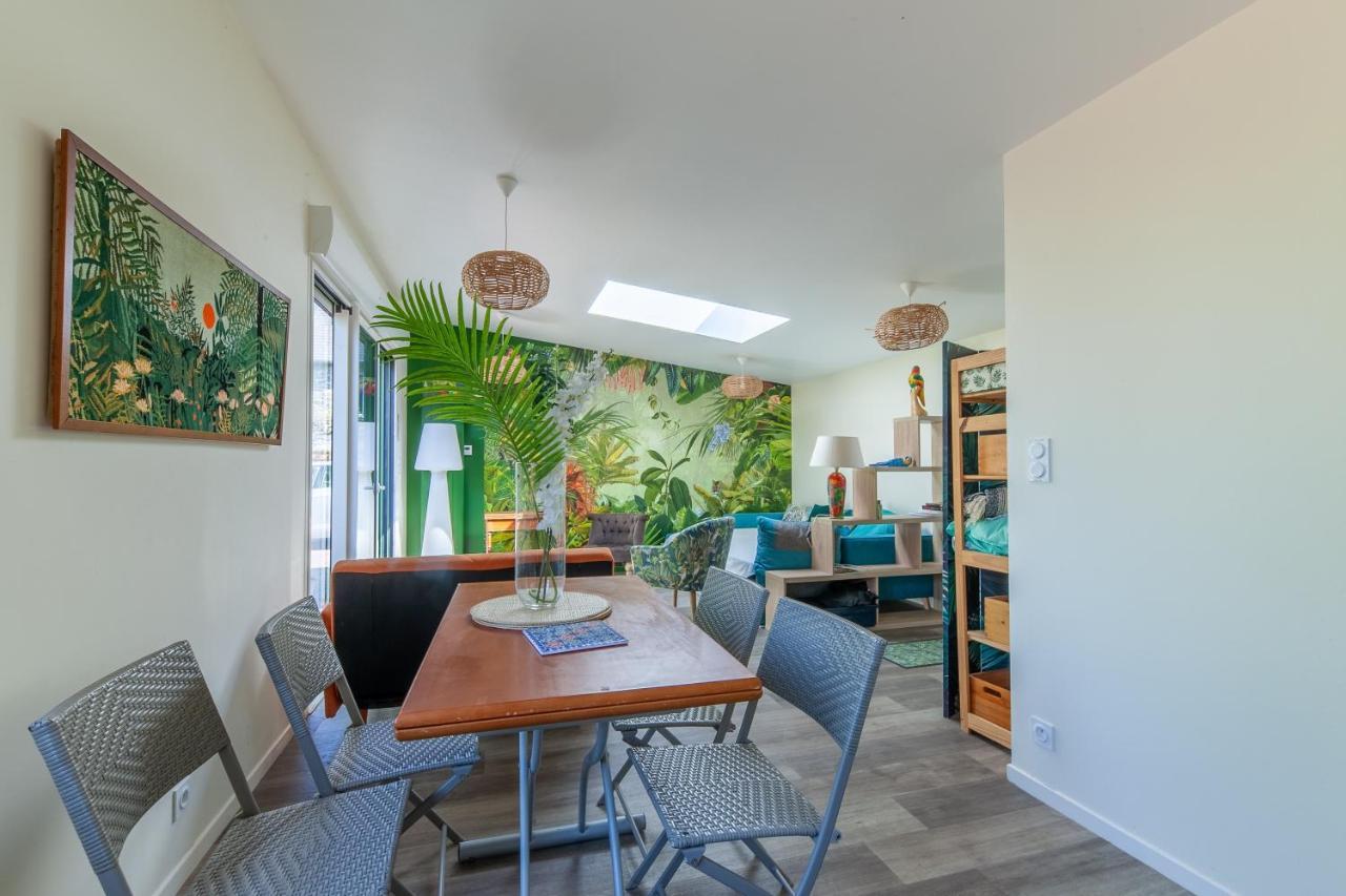 Appartement La Halte Des Miquelots - Appt Avec Jardin à Vains Extérieur photo